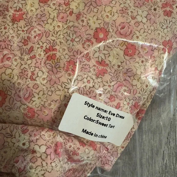 Pleat (Boutique Brand) “Eve” Floral Pink Kids Dress